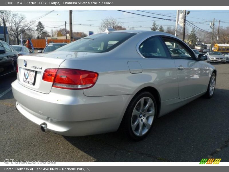 Titanium Silver Metallic / Black 2008 BMW 3 Series 335xi Coupe