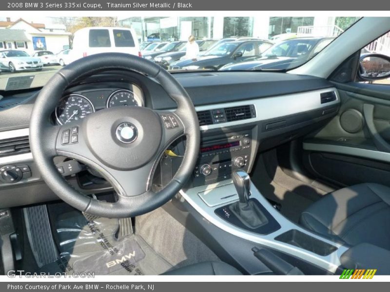 Titanium Silver Metallic / Black 2008 BMW 3 Series 335xi Coupe
