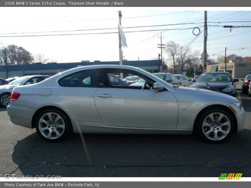 Titanium Silver Metallic / Black 2008 BMW 3 Series 335xi Coupe