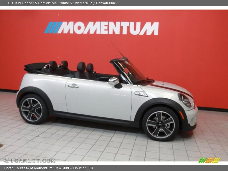 White Silver Metallic / Carbon Black 2011 Mini Cooper S Convertible