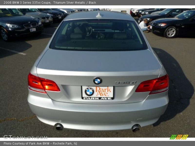 Titanium Silver Metallic / Black 2008 BMW 3 Series 335xi Coupe