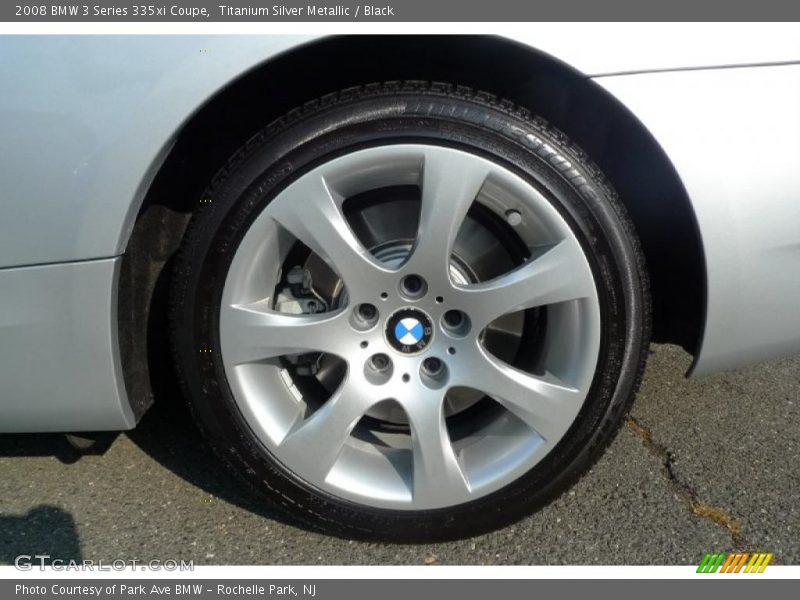 Titanium Silver Metallic / Black 2008 BMW 3 Series 335xi Coupe