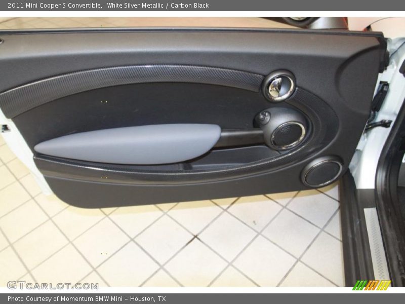 White Silver Metallic / Carbon Black 2011 Mini Cooper S Convertible