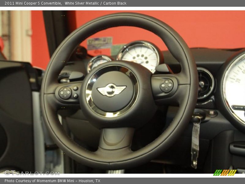 White Silver Metallic / Carbon Black 2011 Mini Cooper S Convertible