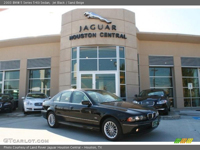 Jet Black / Sand Beige 2003 BMW 5 Series 540i Sedan