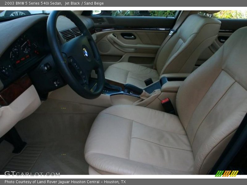 Jet Black / Sand Beige 2003 BMW 5 Series 540i Sedan