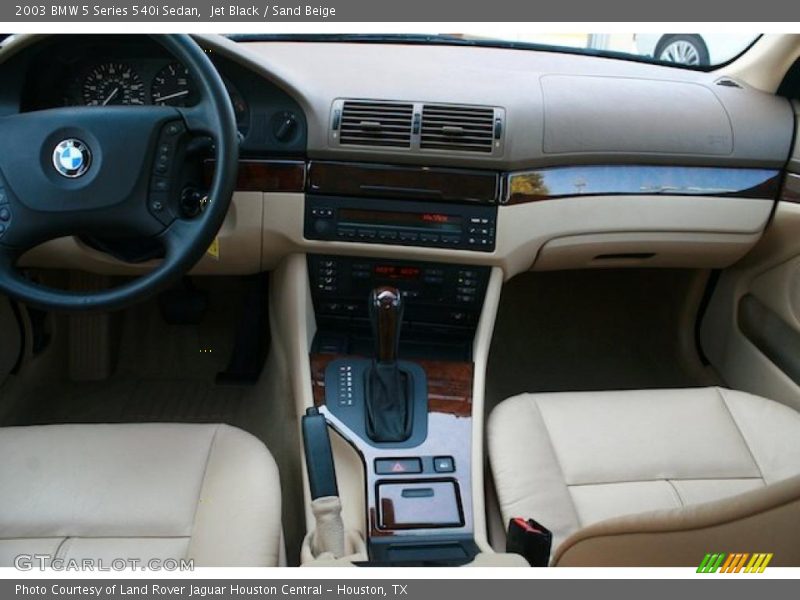 Jet Black / Sand Beige 2003 BMW 5 Series 540i Sedan