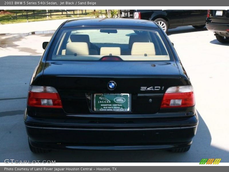 Jet Black / Sand Beige 2003 BMW 5 Series 540i Sedan
