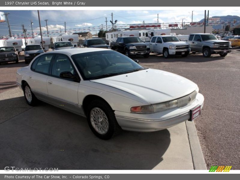 Bright White / Gray 1997 Chrysler LHS Sedan