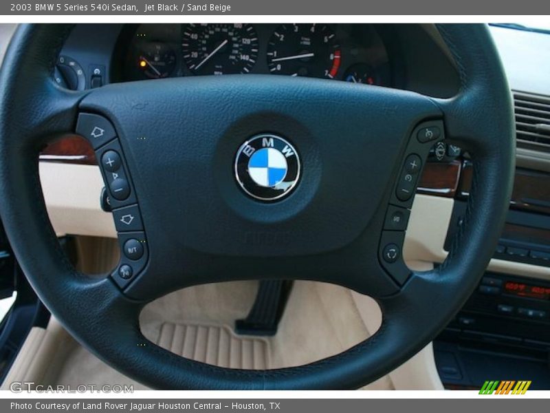 Jet Black / Sand Beige 2003 BMW 5 Series 540i Sedan