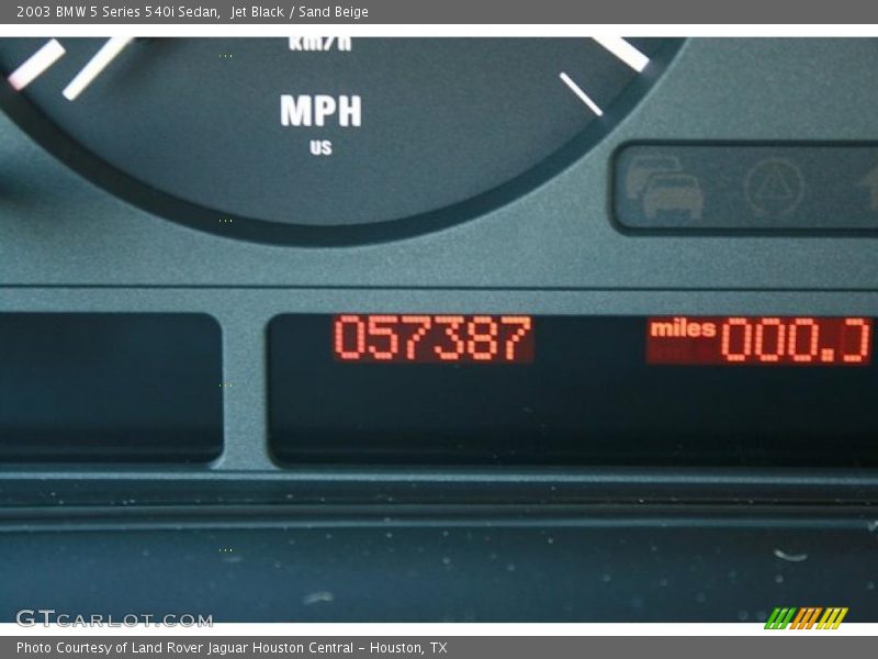 Jet Black / Sand Beige 2003 BMW 5 Series 540i Sedan