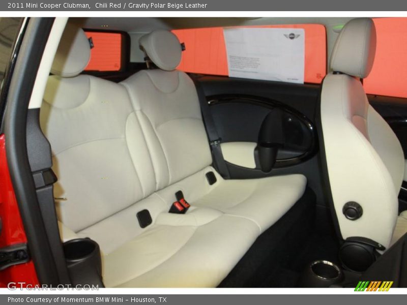 Chili Red / Gravity Polar Beige Leather 2011 Mini Cooper Clubman