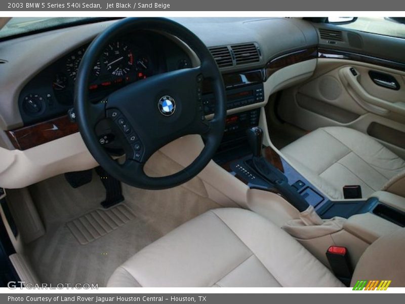  2003 5 Series 540i Sedan Sand Beige Interior