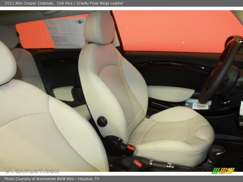 Chili Red / Gravity Polar Beige Leather 2011 Mini Cooper Clubman