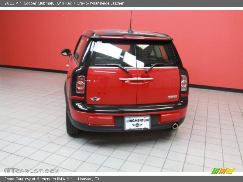 Chili Red / Gravity Polar Beige Leather 2011 Mini Cooper Clubman