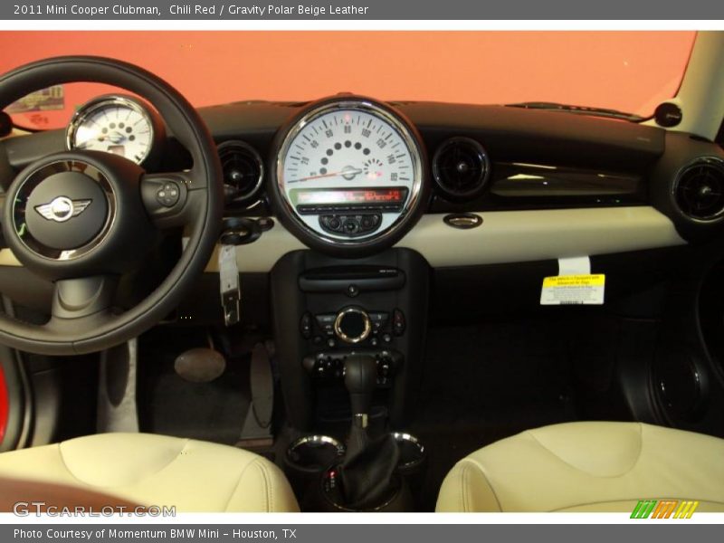 Chili Red / Gravity Polar Beige Leather 2011 Mini Cooper Clubman