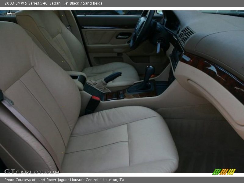 Jet Black / Sand Beige 2003 BMW 5 Series 540i Sedan