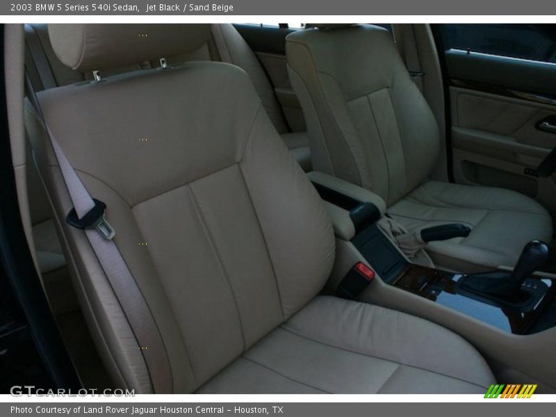 Jet Black / Sand Beige 2003 BMW 5 Series 540i Sedan