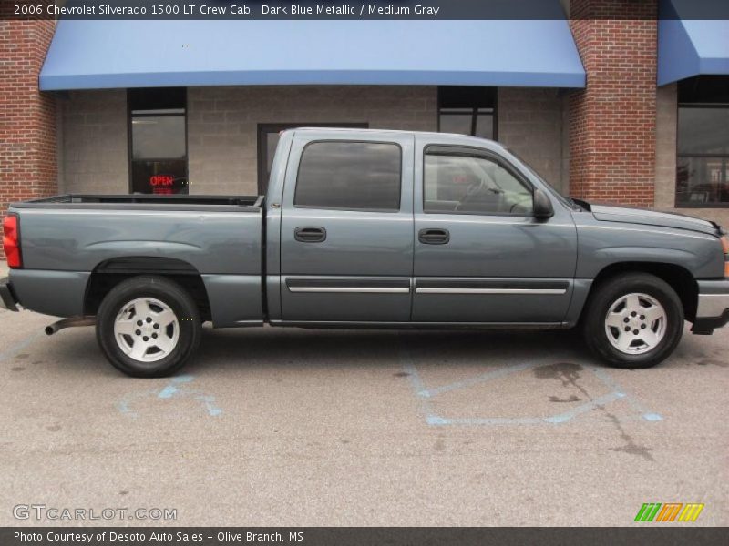 Dark Blue Metallic / Medium Gray 2006 Chevrolet Silverado 1500 LT Crew Cab