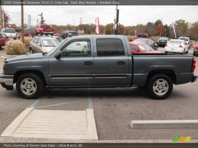 Dark Blue Metallic / Medium Gray 2006 Chevrolet Silverado 1500 LT Crew Cab
