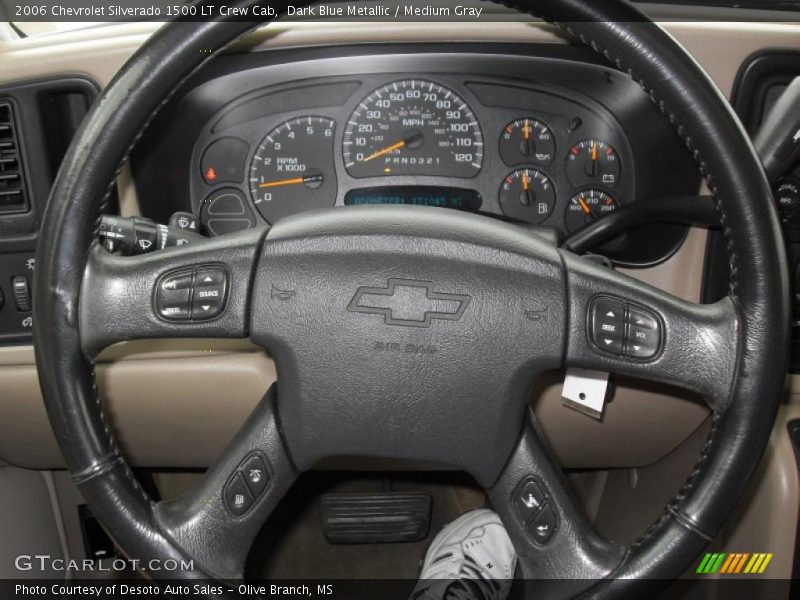 Dark Blue Metallic / Medium Gray 2006 Chevrolet Silverado 1500 LT Crew Cab
