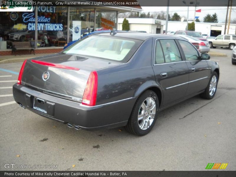 Gray Flannel Metallic / Light Linen/Cocoa Accents 2011 Cadillac DTS Platinum