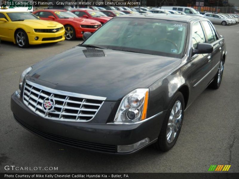 Gray Flannel Metallic / Light Linen/Cocoa Accents 2011 Cadillac DTS Platinum