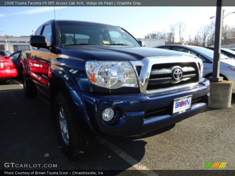 Indigo Ink Pearl / Graphite Gray 2008 Toyota Tacoma V6 SR5 Access Cab 4x4