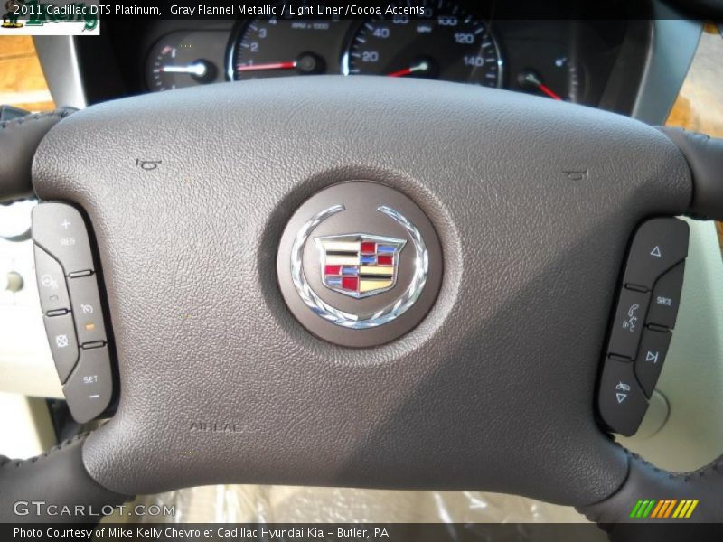 Gray Flannel Metallic / Light Linen/Cocoa Accents 2011 Cadillac DTS Platinum