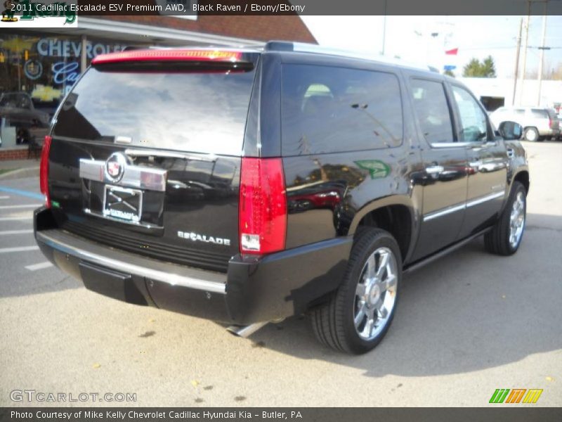 Black Raven / Ebony/Ebony 2011 Cadillac Escalade ESV Premium AWD