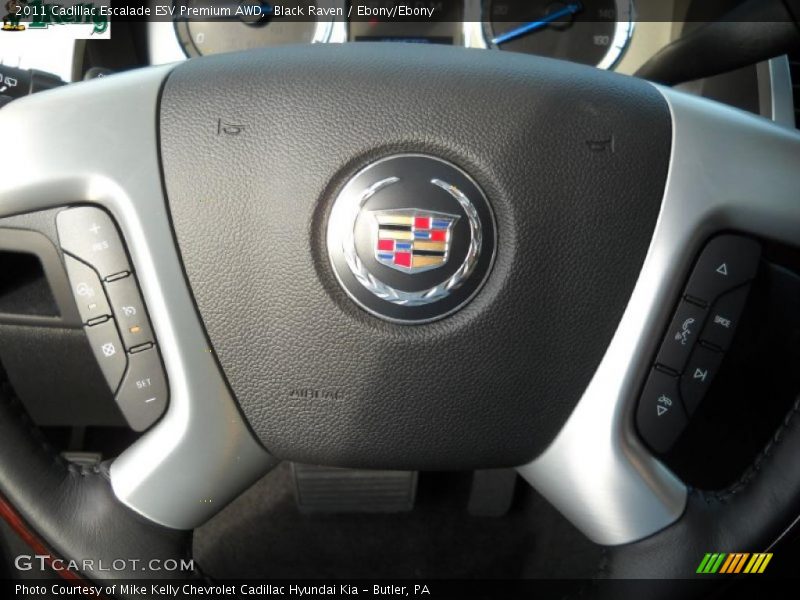Black Raven / Ebony/Ebony 2011 Cadillac Escalade ESV Premium AWD