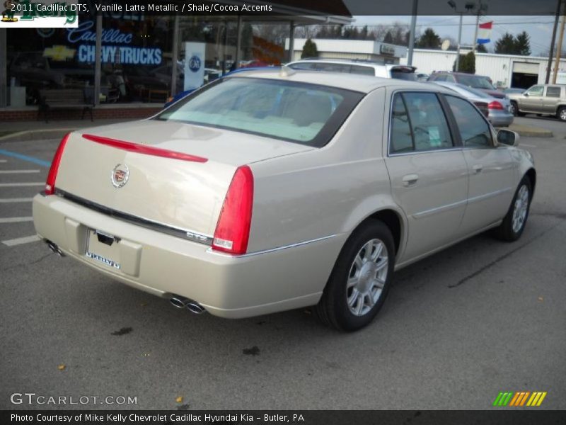 Vanille Latte Metallic / Shale/Cocoa Accents 2011 Cadillac DTS