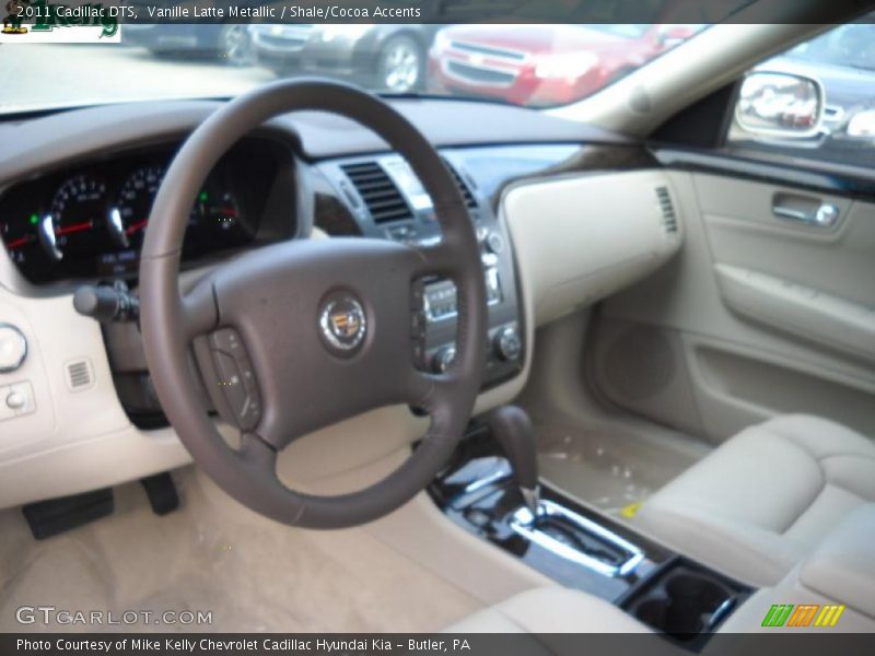 Vanille Latte Metallic / Shale/Cocoa Accents 2011 Cadillac DTS
