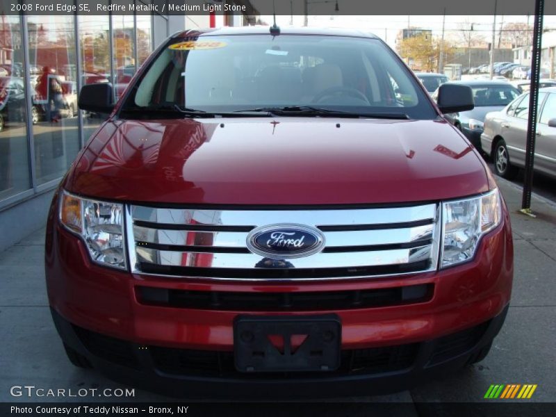 Redfire Metallic / Medium Light Stone 2008 Ford Edge SE