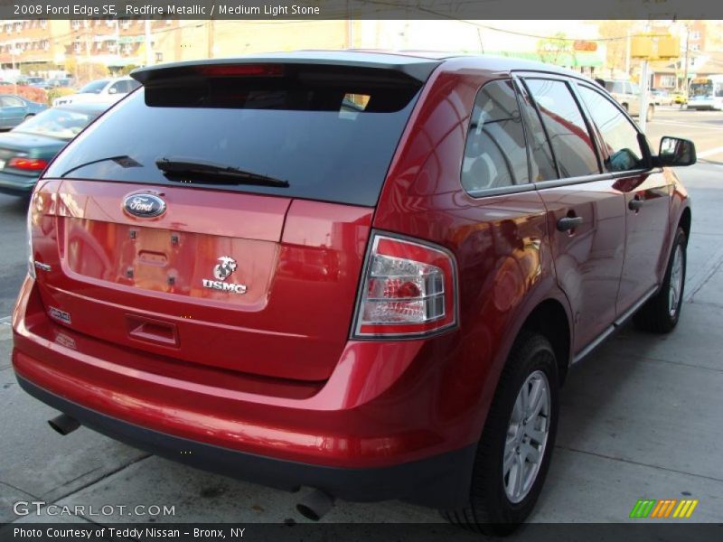 Redfire Metallic / Medium Light Stone 2008 Ford Edge SE