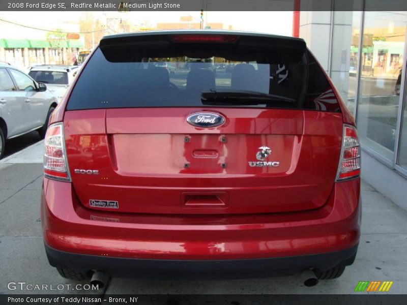 Redfire Metallic / Medium Light Stone 2008 Ford Edge SE