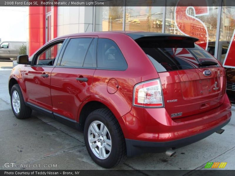 Redfire Metallic / Medium Light Stone 2008 Ford Edge SE