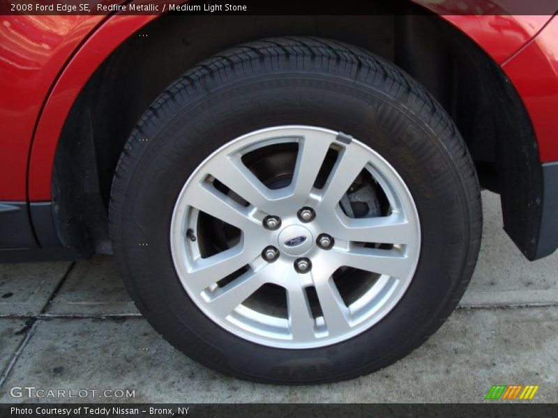 Redfire Metallic / Medium Light Stone 2008 Ford Edge SE