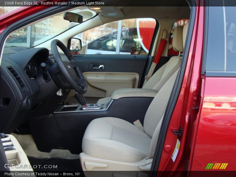 Redfire Metallic / Medium Light Stone 2008 Ford Edge SE