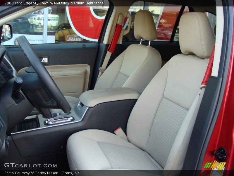 Redfire Metallic / Medium Light Stone 2008 Ford Edge SE