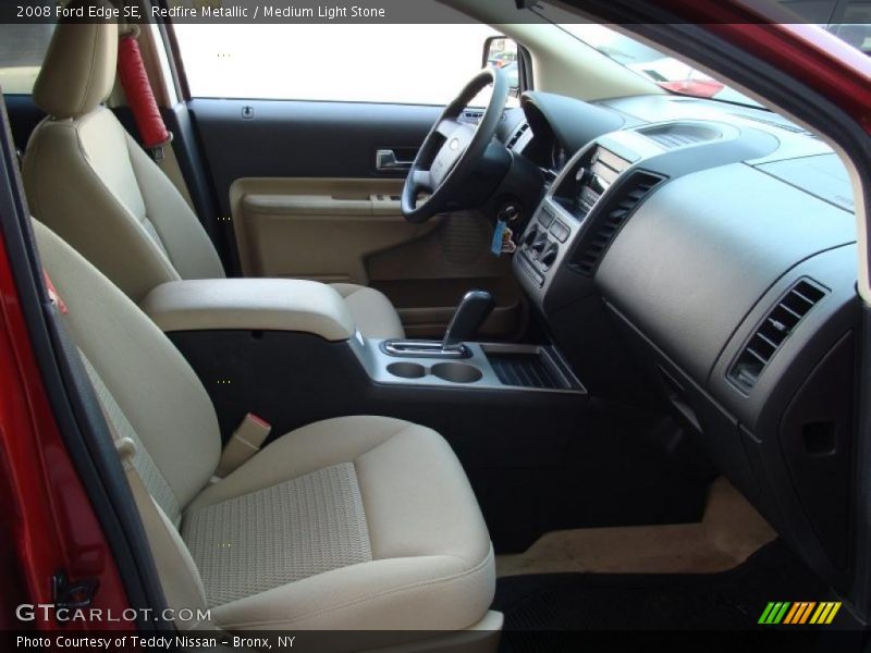 Redfire Metallic / Medium Light Stone 2008 Ford Edge SE