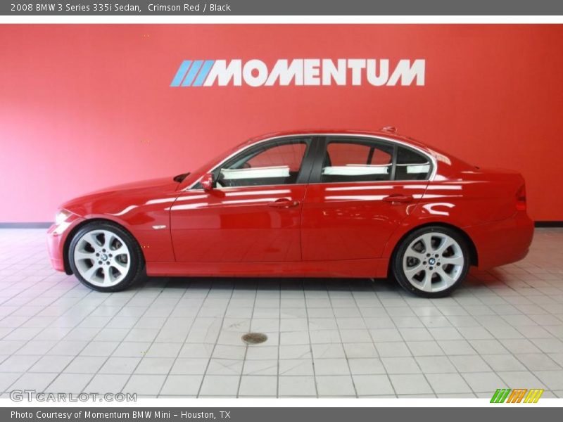 Crimson Red / Black 2008 BMW 3 Series 335i Sedan