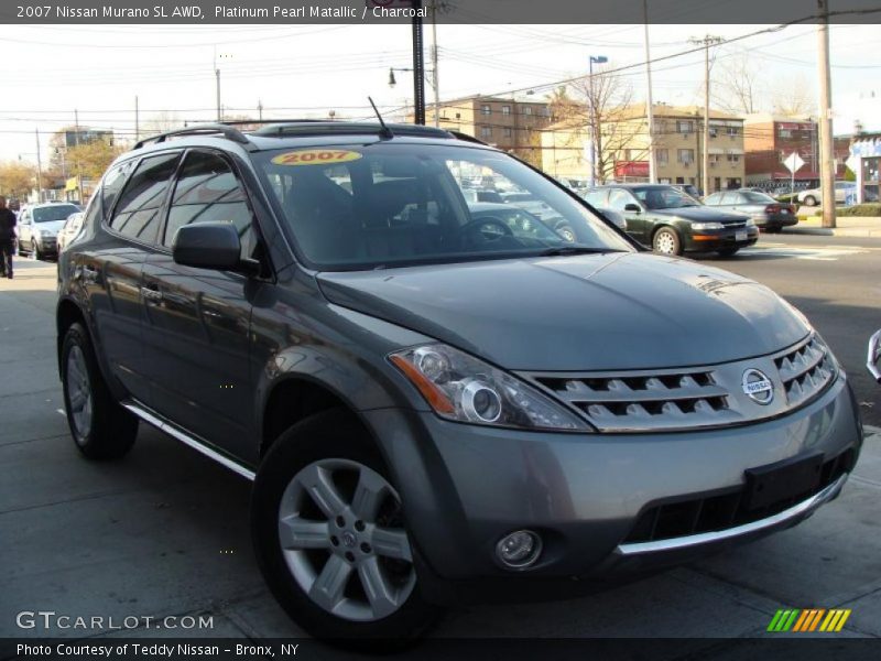 Platinum Pearl Matallic / Charcoal 2007 Nissan Murano SL AWD