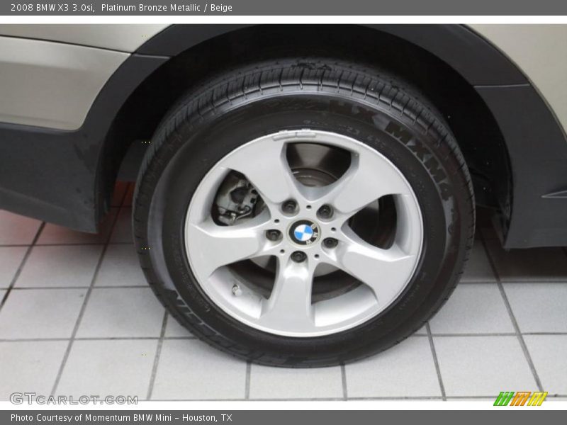 Platinum Bronze Metallic / Beige 2008 BMW X3 3.0si