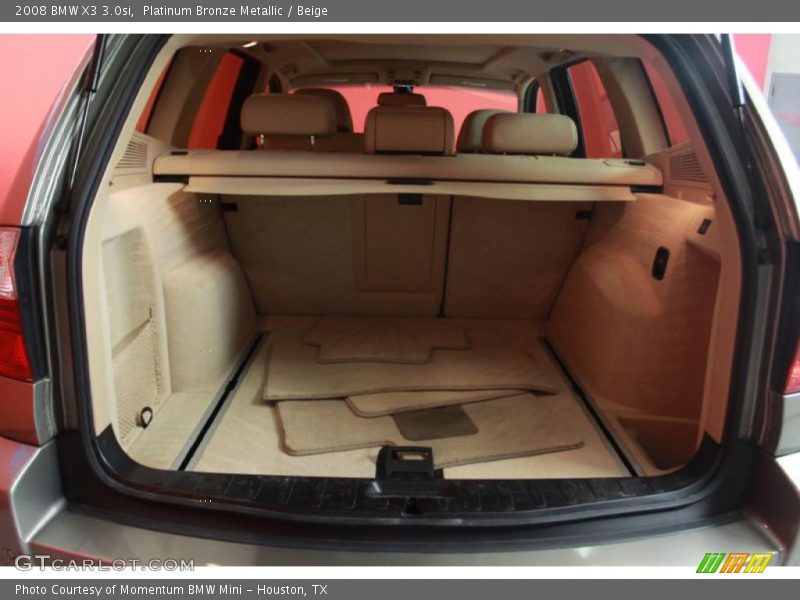 Platinum Bronze Metallic / Beige 2008 BMW X3 3.0si
