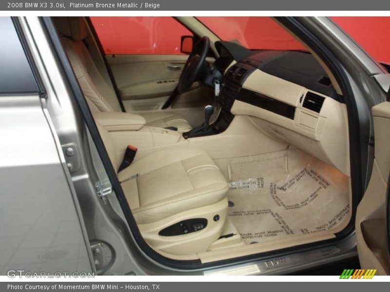 Platinum Bronze Metallic / Beige 2008 BMW X3 3.0si