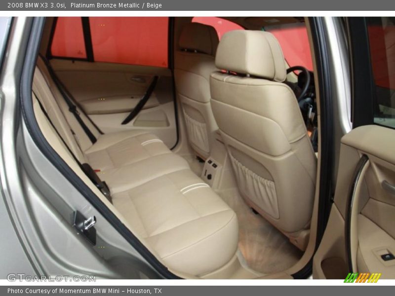 Platinum Bronze Metallic / Beige 2008 BMW X3 3.0si