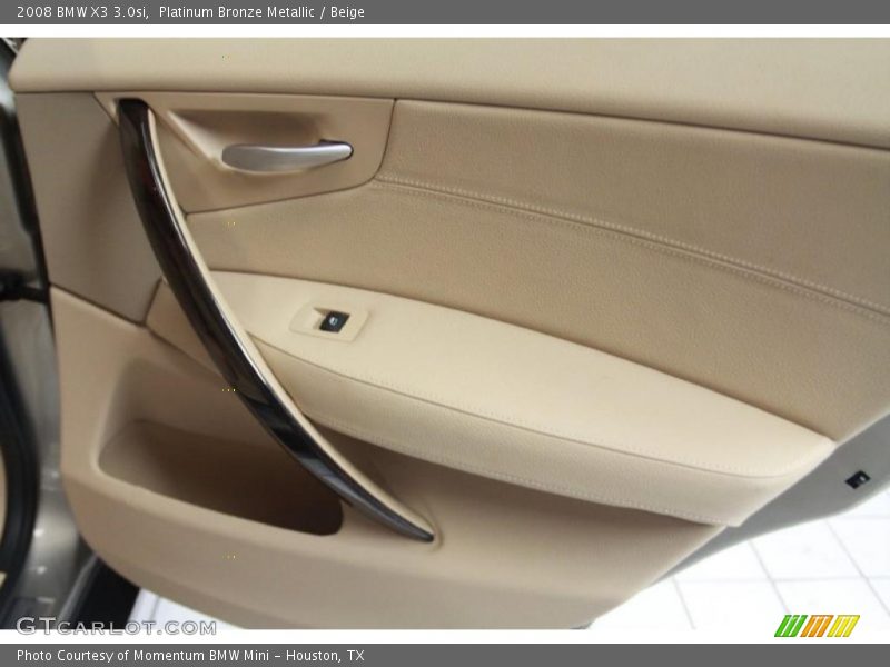 Platinum Bronze Metallic / Beige 2008 BMW X3 3.0si