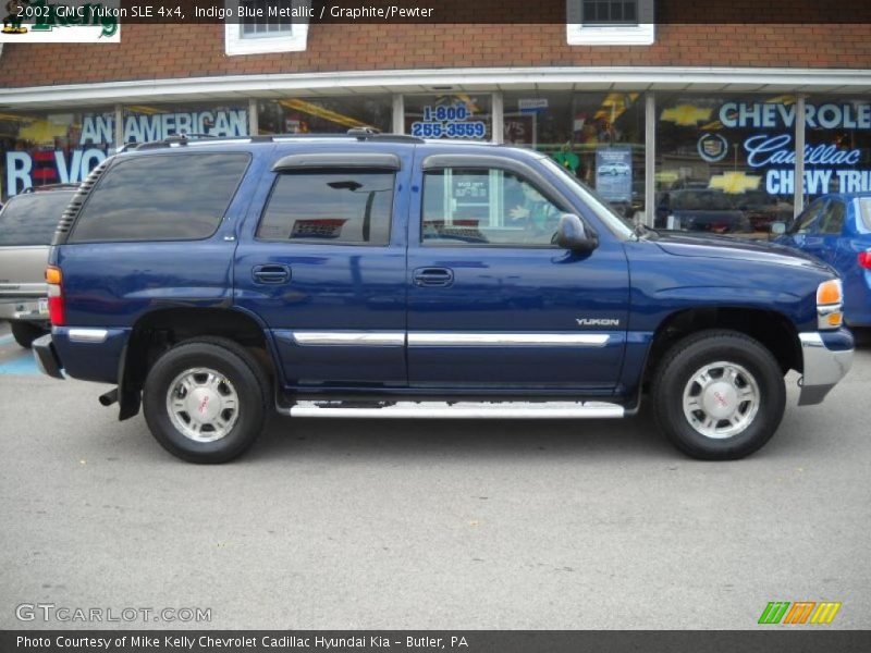 Indigo Blue Metallic / Graphite/Pewter 2002 GMC Yukon SLE 4x4