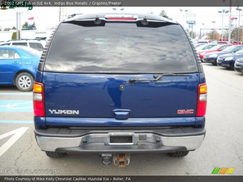 Indigo Blue Metallic / Graphite/Pewter 2002 GMC Yukon SLE 4x4